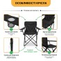Розкладне туристичне крісло LEOBRO Lite Black (LB-1075) - 5