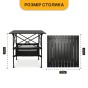 Розкладний туристичний стіл для пікніка LEOBRO 52x52x50 см (LB-1116) - 2