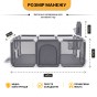 Дитячий манеж LEOBRO Multisport 120 x 180 см Сірий (LB-1137) - 5