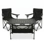 Комплект туристичний - стіл LEOBRO 93x55x50 см та 2 крісла Lite Black - 1