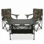 Комплект туристичний - стіл LEOBRO 93x55x50 см та 2 крісла Lite Military - 1