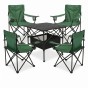 Комплект туристичний - стіл LEOBRO 52x52x50 см та 4 крісла Lite Green  - 1