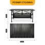 Комплект туристичний - стіл LEOBRO 93x55x50 см та 4 крісла Honor XL Comfort - 4