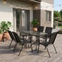 Комплект садових меблів LEOBRO Comfort Plus 6 крісел + 2 прямокутнх столика (LB-1053-2)  - 2